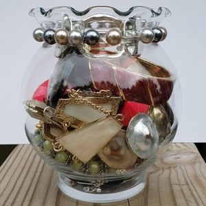 Jewelry jar boho style